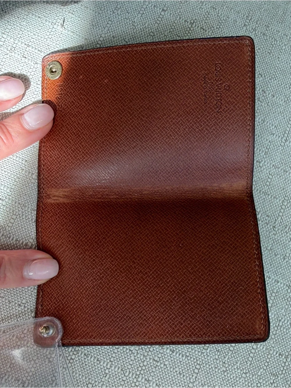 Vintage Louis Vuitton Monogram Porte Cartes Pression 1989